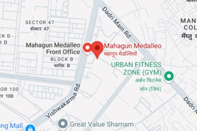   Mahagun Medalleo location map